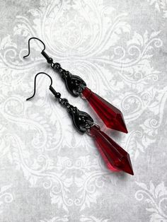 Bat Jewelry, Goth Earrings, Bat Earrings, Punk Accessories, Gothic Gifts