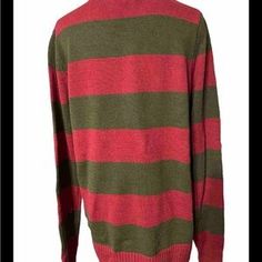 nightmare on elm street | Sweaters | A Nightmare On Elm Street Sweater Mens Small Freddy Krueger Halloween Red | Poshmark