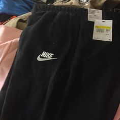 Brand New Sweat Pants Nike Black Cotton Bottoms, Nike Bottoms For Streetwear In Fall, Nike Bottoms For Fall Streetwear, Nike Wide Leg Sweatpants For Streetwear, Nike Black Bottoms For Spring, Black Nikes, Nike Men, Mens Pants, Sweatpants