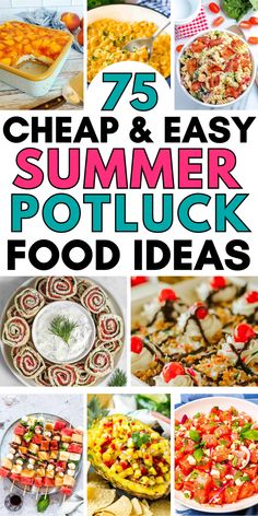 Make ahead party food ideas Potluck Cookout Ideas, Party Lunch Ideas For Adults, Potluck Picnic Ideas, Family Reunion Side Dishes Summer, Dishes To Bring To A Cookout, Easy Food For Potluck Parties, Cookout Meals For A Crowd, Cookout Potluck Ideas, Side Dish For Potluck Parties