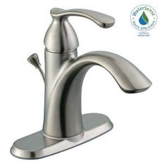 a faucet with the water seal logo above it