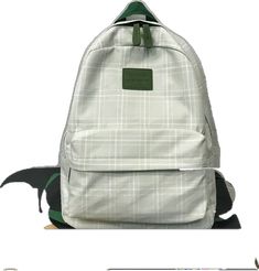 Women's Squared Casual Backpack - Wnkrs Green Backpack With Zipper Closure For School, Student Green Backpack With Zipper Pocket, Cute Green Backpack With Zipper Closure, Green Backpack For Students, Back To School, Green Cotton Rectangular Backpack, Back Women, Casual Backpack, Womens Backpack, Pink And Green