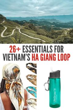 an advertisement for the vietnam's ha giang loop