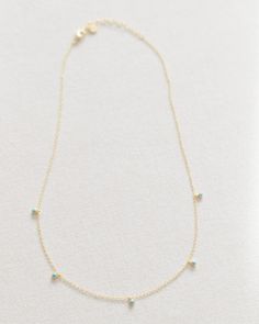 Made with 14k gold vermeil, this dainty necklace features beautiful turquoise satellite beads. Chain length is adjustable. measures 17.5" at longest, 15.5" at shortest Dainty Blue Turquoise Necklace With Adjustable Chain, Dainty Turquoise Necklace With Delicate Chain, Adjustable Turquoise Jewelry With Delicate Chain, Dainty Turquoise Jewelry With Beaded Chain, Dainty Turquoise Beaded Chain Jewelry, Dainty Turquoise Beaded Jewelry, Dainty Turquoise Necklace With Adjustable Chain, Dainty Turquoise Beaded Chain Necklace, Dainty Blue Necklaces With Satellite Chain