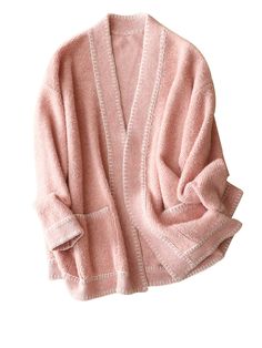 Details Experience the epitome of luxury with our 100% Pure Cashmere Cardigan, available in stunning shades of white, pink, and black. Elevate your style and stay cozy in the most exquisite way possible. Indulge in the unrivaled softness of pure cashmere against your skin. This cardigan isn't just clothing; it's a statement of sophistication and elegance. Crafted to perfection, our cardigan offers unmatched advantages. The natural breathability of cashmere ensures year-round comfort. Whether you Elegant Pink V-neck Cardigan, Pink V-neck Cardigan For Loungewear, Pink V-neck Winter Outerwear, Elegant Long Sleeve Cardigan With Soft Texture, Pink V-neck Winter Cardigan, Elegant V-neck Soft Knit Outerwear, V-neck Soft Knit Sweater Coat For Spring, Cozy Pink V-neck Outerwear, Pink V-neck Cardigan For Work