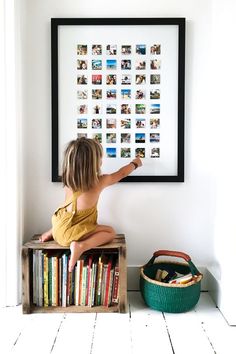 Courtney Adamo, Photo Wall Display, Photo Arrangement, Polaroid Wall, The Number 1, Kids Interior, Taking Photos