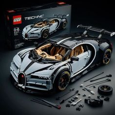 the lego technic bugatti is being displayed