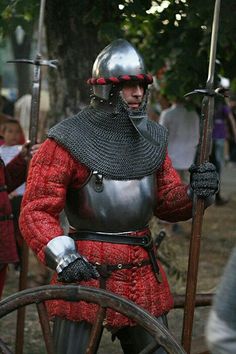 Historical European Martial Arts, Medieval Artwork, Armor Clothing, Medieval Clothes, Historical Armor, Medieval World, Knight Armor