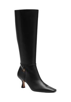 Sitting atop a sculptural heel, the Raquel boots from COACH add a unique touch to any outfit. | COACH Women's Raquel Boots, Black, 7M Wide Calf Heeled Boots With Sculpted Heel For Evening, Coach Formal Boots For Fall, Coach Fall Formal Boots, Elegant Coach Boots For Fall, Coach Elegant Formal Boots, Elegant Coach Boots For Formal Occasions, Elegant Formal Coach Boots, Designer Boots, Boots Black