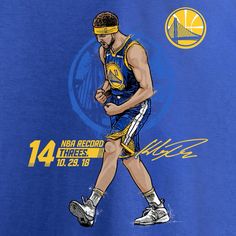 a drawing of a basketball player with the golden state warriors on it's shirt