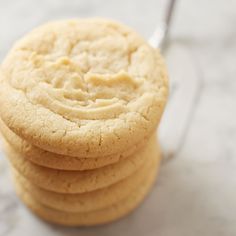 three cookies stacked on top of each other