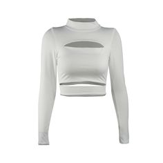 Our Tamsin Top comes in a cropped length and features long sleeves. a high neck. and cut-outs at the front. Made from a comfortable stretch fabric. this piece can be worn from day to night and be paired with skirts and jeans. Night Out Cutout Tops, Elastane Cutout Tops For Night Out, Cutout Tops For Night Out, Long Sleeve Hollow Out Crop Top For Spring, Chic Cropped Long Sleeve Stretch Top, Trendy Fitted Hollow Out Crop Top, Spring Long Sleeve Hollow Out Crop Top, Chic Stretch Cropped Long Sleeve Top, Spring Crop Top With Hollow Out Design