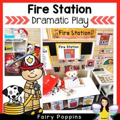 fire station dramatic play for children