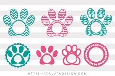 dog paw svg files for cricut and silhouette