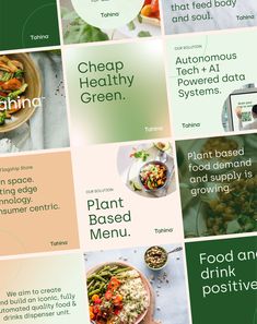 the brochure is designed to look like food and drink menus