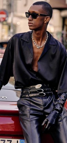 Men Moda, Fashion Design Collection, Classy Aesthetic, Event Outfit, Fire Fits, Modeling Career, Mens Black Leather, Boyfriend Style, Fashion Night