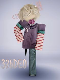 a paper doll is standing in front of a sign that says 3240deo