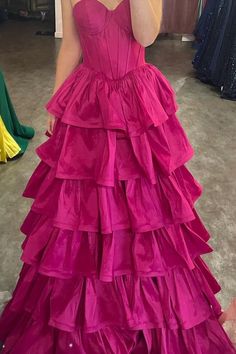 Tiered Formal Dress, Floral Print Prom Dress, Metallic Prom Dresses, Princess Evening Dress, Feather Prom Dress, Tiered Prom Dress, Printed Prom Dresses, Formal Prom Dresses Long, Ruffle Prom Dress