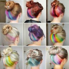 Dye Colors, Trendy Hair Color, Hair Coloring, Pastel Hair, Colored Hair, Hair Stuff, Mermaid Hair