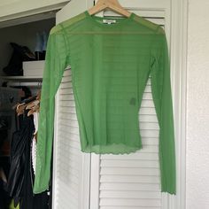 Priscavera Green Mesh Shirt Sz Xs, Would Also Fit A Sz S Due To Stretch Lettice Hem, In Perfect Condition, Never Worn. Sheer, Chic Green. #Priscavera #Green #Mesh #Longsleeve #Shirt Designer Sustainable Fashion Runway Recycle Minimal Minimalist Chic Avant-Garde Long Sleeves Lettuce Hem Green Mesh Men’s Women’s Unisex Androgynous Cyberpunk Punk Goth Grunge Xs S Priscavera Green Grunge Clothes, Green Stretch Long Sleeve Shirt, Summer Tops With Sheer Long Sleeves, Long Sleeve Tops With Sheer Sleeves For Summer, Green Stretch Sheer Mesh Top, Green Fitted Mesh Top With Crew Neck, Green Sheer Stretch Mesh Top, Trendy Fitted Green Mesh Top, Sheer Long Sleeve Summer Top