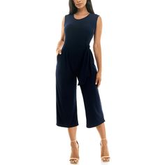 For a chic, put-together look, reach for this women's wide-leg jumpsuit by Nina Leonard. Plus, it has pockets! For a chic, put-together look, reach for this women's wide-leg jumpsuit by Nina Leonard. Plus, it has pockets!Finding the perfect fit and size for women's clothing requires basic measurements of your chest, waist, hips and inseam. Use this guide to learn more about sizing and everything Kohl's has to offer in women's fashion. Crewneck Sleeveless Side-tie sash 2 pockets Jersey constructi Culotte Jumpsuit, Wide Leg Jumpsuit, Polyester Spandex, Gender Female, To Learn, Age Group, Overalls, Women's Clothing, Perfect Fit