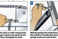 instructions on how to use a chain hoist for washing dishes and stove top ovens