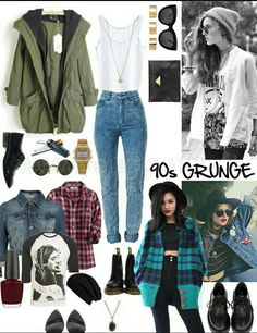 Outfit Anni 90 Vintage, Outfit Anni 80, 1990s Style Outfits, Outfit Anni 90, Decade Outfits, 90's Outfit, 90s Party Outfit, Moda Grunge