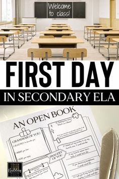 the first day in secondary ela is an open book