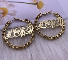 "This is a Handmade item. Material: Hoop Earrings Bamboo size: 40mm, 50mm Plating: Silver/Gold/Rose Gold Material: All types of metals are available, Contact us for change in metal. 14K Gold or White Gold or Platinum or Rose Gold. (100% Real) Everything is available. Contact me. → [How to process the order] 1. Please tell us the name in the 'Box' Above Example 1:- Jasmin 2. Now, click on \"Pay with Paypal\" . At the checkout page, you can choose to either pay with your paypal account or you can Cheap Custom Name Small Hoop Earrings, Cheap Custom Name Hoop Earrings For Gift, Cheap Hoop Jewelry For Mother's Day, Cheap Personalized Women's Hoop Earrings, Cheap Personalized Gold Hoop Earrings, Cheap Custom Name Hoop Earrings As Gift, Cheap Personalized Hoop Earrings For Valentine's Day, Cheap Customizable Hoop Earrings For Gifts, Cheap Trendy Personalized Hoop Earrings