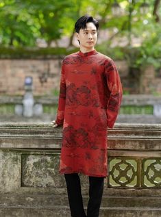 📌HANDMADE item  At EmTam Boutique, you will find the most stylish outfits in a wide size range and high quality at reasonable prices    📌 MESSAGE us if you're not sure of your ASIAN AODAI SIZE   Please LOOK AT THE SIZE CHART CAREFULLY BEFORE ORDERING   📌 This includes 1 ao dai top for men, perfect for any special occasions like lunar New year, mid-autumn festival, groomsmen, wedding, temple, church or photoshoot...   📌 There might be up to 10% color variance due to lightning and viewing devi Casual Long Kurta For Spring, Spring Casual Long Kurta, Fitted Red Kurta For Fall, Casual Fitted Kurta For Fall, Casual Fitted Fall Kurta, Red Long Sleeve Kurta For Winter, Red Long Sleeve Kurta For Spring, Red Long Sleeve Winter Kurta, Red Short Sleeve Ao Dai For Party