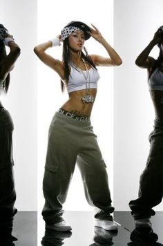 Hip Hop Dance Outfits, Hiphop Dance, Hip Hop 90s, Aaliyah Style