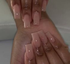 Pink Acrylic Nails Square, Acrylic Nails Square, Drip Nails, Simple Acrylic Nails, Work Nails, Nails Square, Summer Acrylic Nails