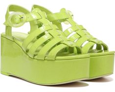 Circus NY Golda | Zappos.com Pastel Fashion, High Wedges, The Circus, Grey Shoes, Platform Wedge Sandals, Sam Edelman Shoes, Signature Logo, Casual Shoes Women, Sam Edelman