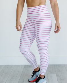 Add a little color to your workout outfits with the Striped Capri or Legging! The stripes are both aesthetically pleasing and slimming to the eye. I designed the horizontal stripe to be one perfect circle, giving a slimming effect to your legs! And YES, the stripes line up! 💗 Low Riding, Perfect Circle, Workout Outfits, A Perfect Circle, Last Chance, Aesthetically Pleasing, Workout Clothes, Capri, My Favorite