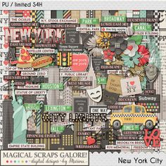 the new york city collager pack by maga scraps and digital scrap