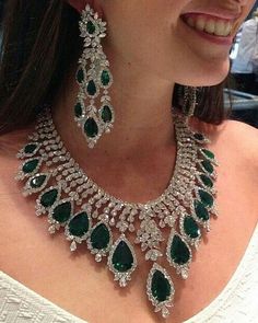 Crystal Bridal Jewelry Sets, Bridal Jewelry Set, Diamond Necklace Set, Indian Wedding Jewelry