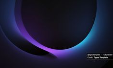 an abstract dark background with blue and purple lights