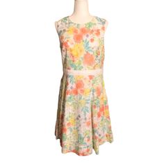 Calvin Klein Floral Fit And Flare Dress, With Eyelet Waistline And Hemline And Hidden Back Zipper Closure. Hemline Is Just Above The Knee. New With Tickets. Size 12. Calvin Klein Lined Dress For Spring, Casual Calvin Klein Dress For Spring, Casual Calvin Klein Spring Dress, Calvin Klein Midi Dress With Floral Print, Summer Floral Print Calvin Klein Dresses, Calvin Klein Knee-length Mini Dress For Spring, Calvin Klein Midi Length Floral Print Dresses, Calvin Klein Floral Print Midi Dresses, Calvin Klein Sleeveless Floral Dress