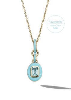 The Stone Charm Necklace – Cast Weding Rings, Enameled Jewelry, Little Charmers, Man Wedding, Casting Jewelry, Ceramic Pendant, Aquamarine Stone, Rings Bracelets, Glitz And Glam