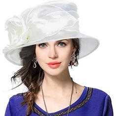 100% Polyester Drawstring Closure Hand Wash Only Lady Derby Church Dress Hat-----Material: Organza. 100% Polyester. Overly Light And Elegant, Sweatband Drawstring Adjuster Inside. Size----: One Size Fits Most. Fit M (21.3inch ~22.8inch) Head Circumference,Inside Sweatband Drawstring Can Adjustable To Size-Fit To Your Head. Design----: Elegant And Charming Designed,Translucent. Perfect For Weddings, Derby, Church Functions, Race Day Events, Tea Party, Twenty's Parties. Cleaning And Nursing----: Y Bucket Wedding, Twenties Party, 1950s Hats, Floral Bucket Hat, Derby Dress, Church Dress, Bowler Hat, Church Dresses, Church Hats