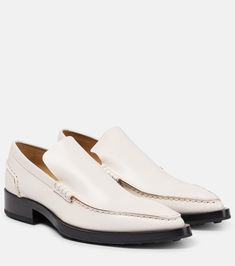 Leather Loafers in White - Jil Sander | Mytheresa