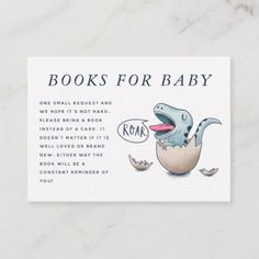 a dinosaur hatched in an egg reads books for baby