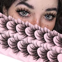 PRICES MAY VARY. 𝐖𝐢𝐬𝐩𝐲 𝐅𝐚𝐢𝐫𝐲 𝐋𝐨𝐨𝐤: False lashes add length while still looking natural. Whether you prefer more natural, fluffy, dramatic lashes or wispy lashes, with manga lashes look, these fairy fluffy lashes can give you a very surprising makeup effect, try them out! 𝟐𝟎𝐌𝐌 𝐂𝐚𝐭-𝐞𝐲𝐞 𝐄𝐟𝐟𝐞𝐜𝐭: Fake lashes with wispy look, fairy mink lashes of 15mm-20mm in length, a very beautiful C curl and 5D volume lashes, suitable for all styles of makeup, not easily deformed, thes Lashes Pack, Fairy Cat, Lashes Wispy, Cat Eye Lashes, Cat Eye Lash, Heavy Makeup, Wispy Lashes, Fake Lashes, Faux Mink Lashes