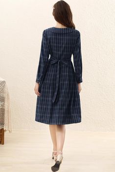 modal Plaid Collared Dress For Work, Chic Long Sleeve Plaid Dress For Spring, Collared Plaid Dress For Work, Chic Plaid Winter Dress, Spring Chic Long Sleeve Plaid Dress, Plaid Office Dress, Spring Long Sleeve Plaid Dress For Work, Long Sleeve Plaid Dress For Winter, Long Sleeve Plaid Dress For Work