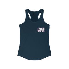 Women's Ideal Allure Illusions Racerback Tank - Etsy Mesh Back Tank Top For Gym, Graphic Print Racerback Gym Top, Graphic Print Racerback Top For Gym, Mesh Back Gym Tops With Tank Straps, Sports Tank Camisole, Fitted Scoop Neck Tank Top With Graphic Print, Blue Racerback Top With Graphic Print, Fitted Graphic Print Tank Top With Scoop Neck, Sleeveless Stretch Activewear With Graphic Print