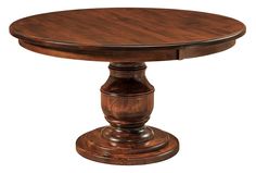 an oval wooden table with two pedestals