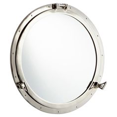 an image of a mirror that is in the shape of a ship's porthole