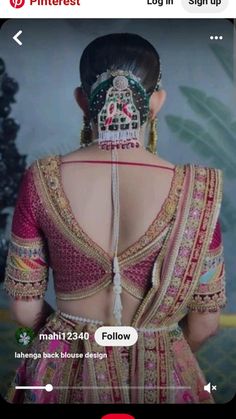 Lehnga Neck Designs, Back Degisn Blouse, Designs Of Blouses For Lehnga, Brides Blouse Designs, Lehenga Back Neck Design, Back Chain Blouse Designs, Lehnga Designs For Bridal, Back Design For Lehenga Blouse, Bridal Lehanga Blouses Modern Design