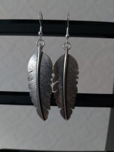 Gorgeous large feather charm earrings with stainless steel ear wires! Large Feathers, Feather Charms, Charm Earrings, Ear Wires, Jewelry Earrings Dangle, Etsy Earrings, Dangle Drop Earrings, Dangle Earrings, Etsy Accessories