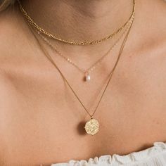 Pearl Drop Necklace | Simple & Dainty Tangled Necklace, Silver Figaro Chain, Dainty Necklace Layered, Dainty Chain Necklace, Thick Chain Necklace, Pearl Drop Necklace, Figaro Chain Necklace, Gold Necklace Simple, Detailed Necklace